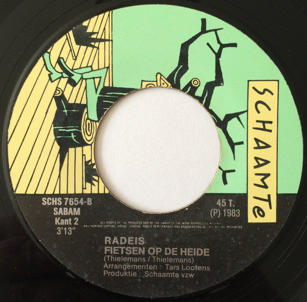 Radeis : Praten Met Jou / Fietsen Op De Heide (7",45 RPM,Single)