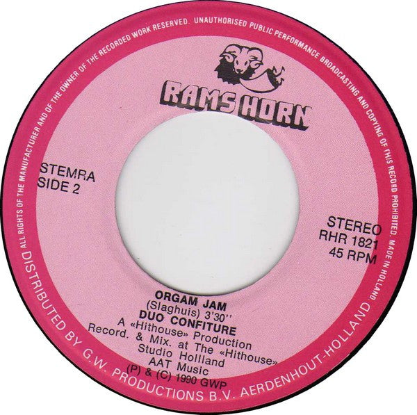 Duo Confiture : Een Broodje Jam (7")