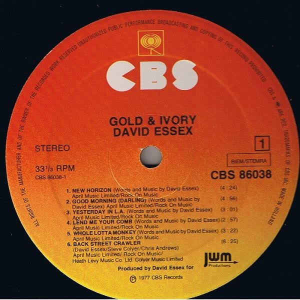David Essex : Gold & Ivory (LP,Album)