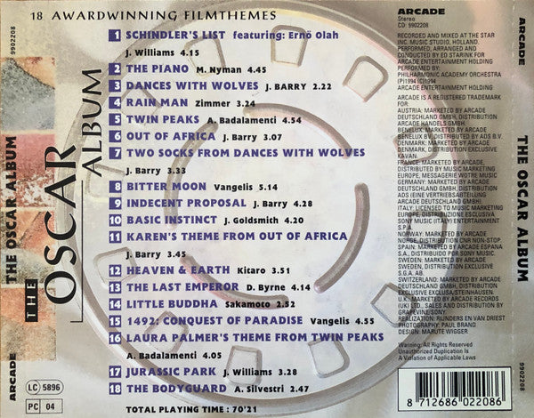 Philharmonic Academy Orchestra, The, Ed Starink : The Oscar Album (Compilation)