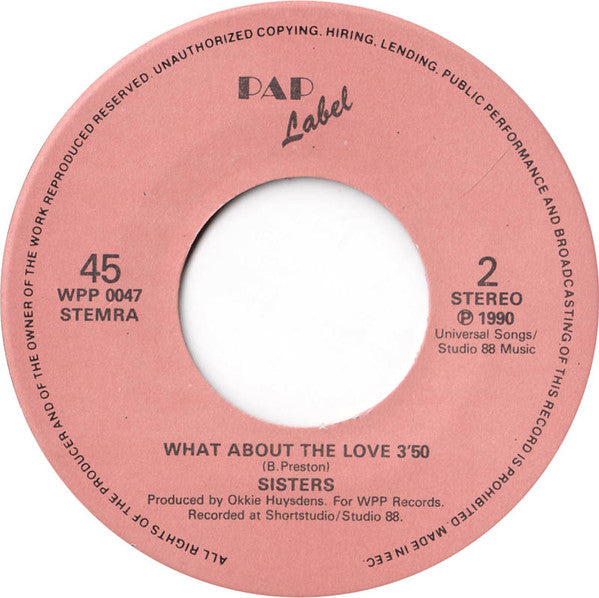 Sisters : You 're All I NeedTo Get By (7",45 RPM,Single)