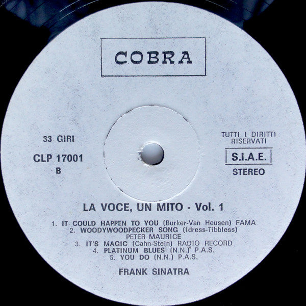 Frank Sinatra : La Voce, Un Mito (LP,Compilation)