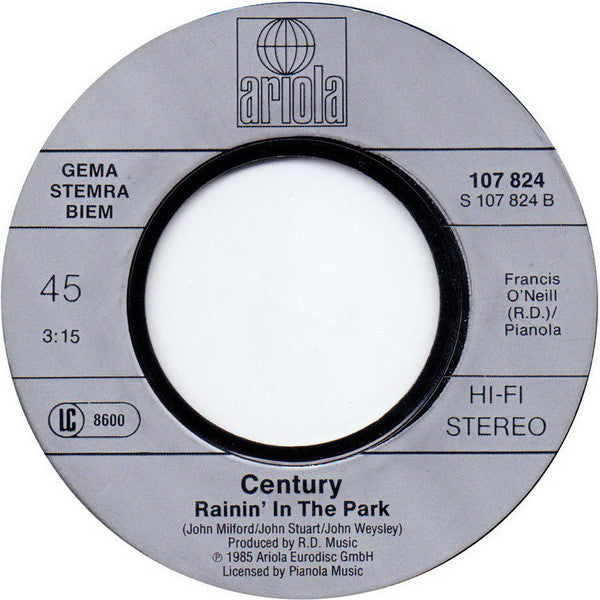 Century : Lover Why (7",Single,45 RPM)