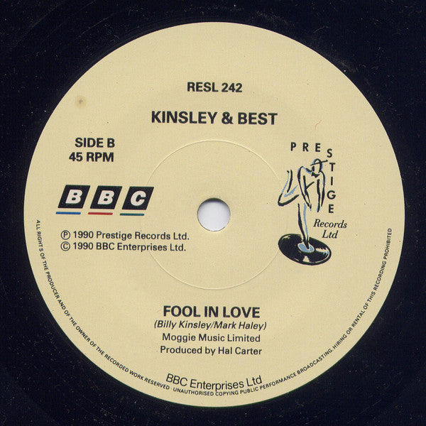 Kinsley & Best : Heaven (7",45 RPM,Stereo)