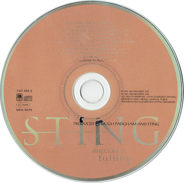 Sting : Mercury Falling (Album)