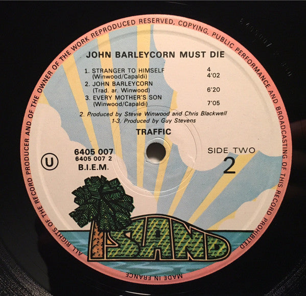 Traffic : John Barleycorn Must Die (LP, Album, RE, Gat)