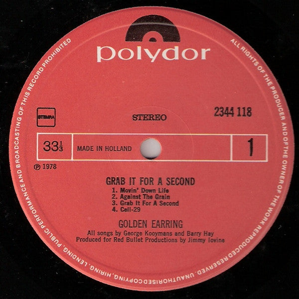 Golden Earring : Grab It For A Second (LP,Album)