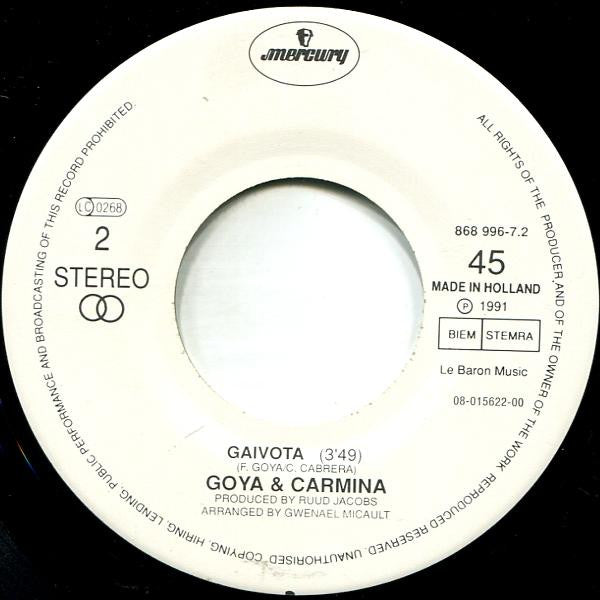 Goya & Carmina : Bolivian Night (7",45 RPM,Single)