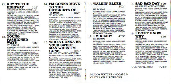 Muddy Waters : Chicago - London (Compilation,Remastered,Stereo)