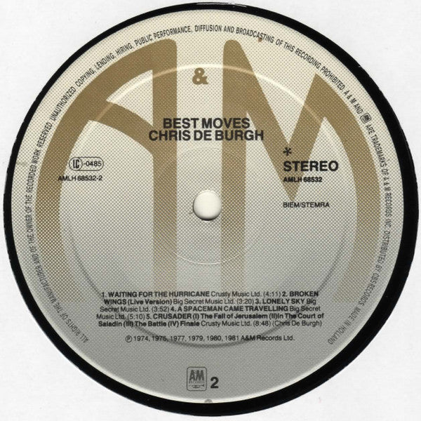 Chris de Burgh : Best Moves (LP,Compilation)