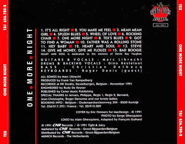 Tex (7) : One More Night (Album)