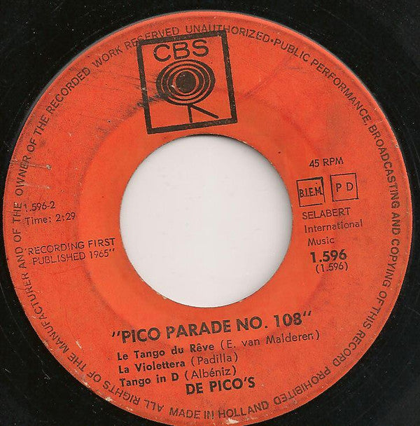 De 2 Pico's : Pico Parade No. 107 / Pico Parade No. 108 (7",45 RPM,Single)