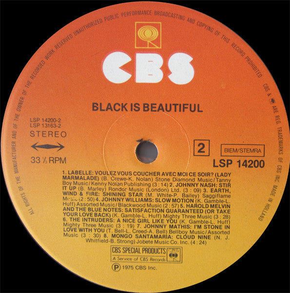 Various : Black Is Beautiful (LP,Compilation)