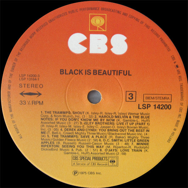 Various : Black Is Beautiful (LP,Compilation)