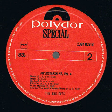Bee Gees : Superstarshine Vol. 4 (LP,Compilation)