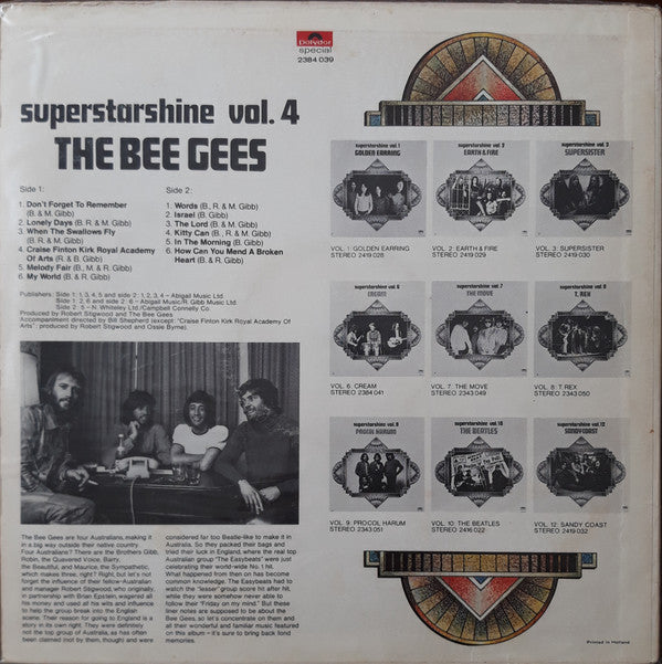 Bee Gees : Superstarshine Vol. 4 (LP,Compilation)