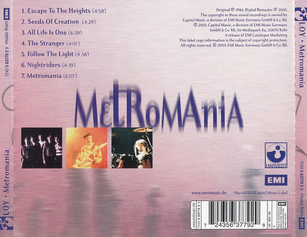 Eloy : Metromania (Album,Reissue,Remastered)