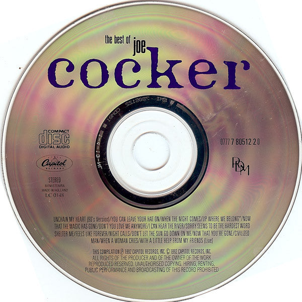 Joe Cocker : The Best Of Joe Cocker (Compilation,Stereo)