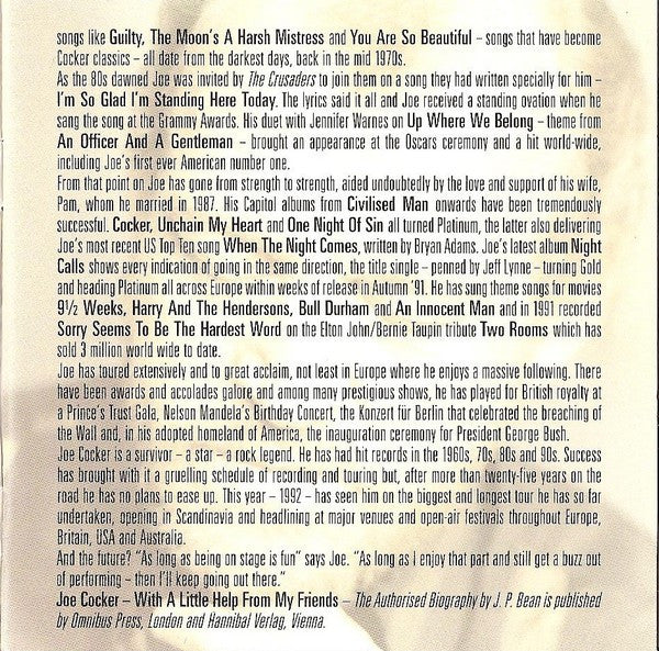 Joe Cocker : The Best Of Joe Cocker (Compilation,Stereo)