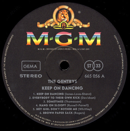 The Gentrys : Keep On Dancing (LP, Album)