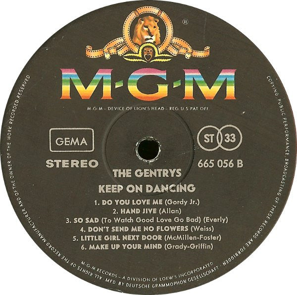 The Gentrys : Keep On Dancing (LP, Album)