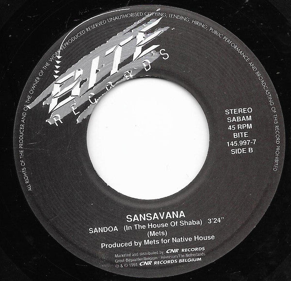 Sansavana : Sandoa (7",45 RPM,Single)