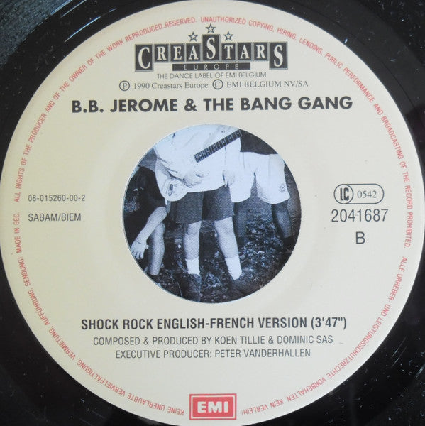B.B. Jerome & The Bang Gang : Shock Rock (7",Single)