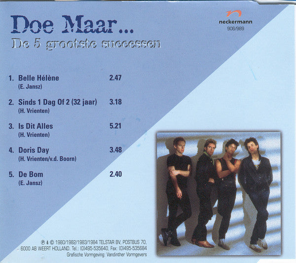 Doe Maar : De 5 Grootste Successen (Compilation)