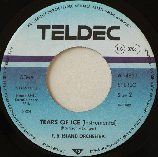 Bolland & Bolland : Tears Of Ice (7",45 RPM,Single,Stereo)
