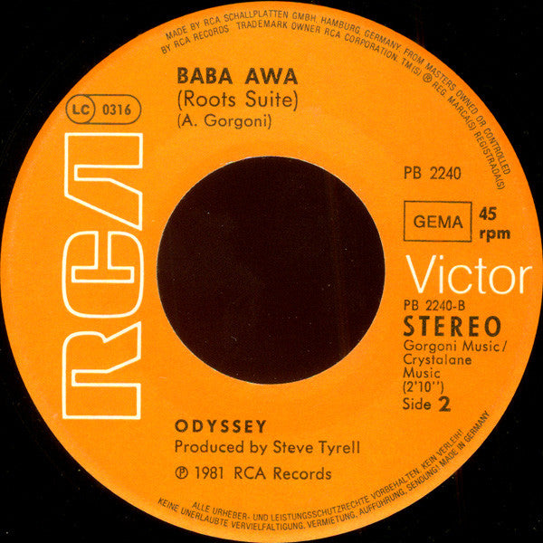 Odyssey (2) : Going Back To My Roots (7",Single,45 RPM)