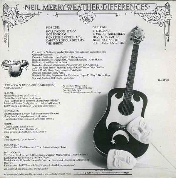 Neil Merryweather : Differences (LP, Album, Mono)