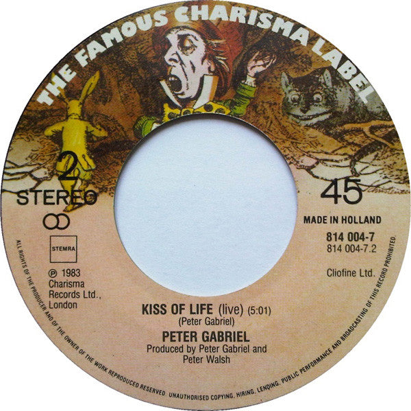 Peter Gabriel : Solsbury Hill (Live) (7",45 RPM,Single)