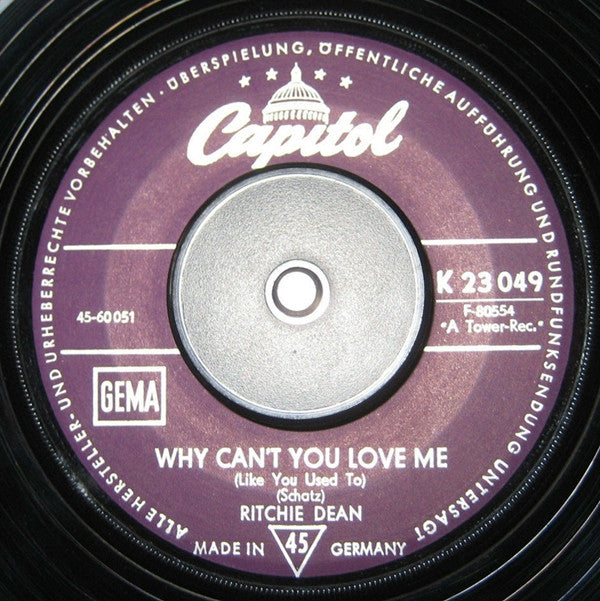 Ritchie Dean : Goodbye Girl (7",45 RPM,Single)