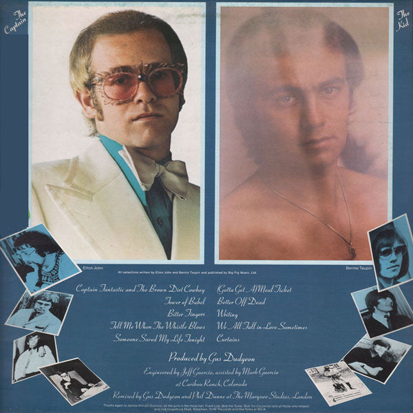 Elton John : Captain Fantastic And The Brown Dirt Cowboy (LP,Album,Stereo)