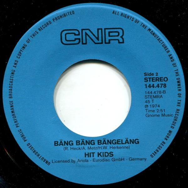 Hit Kids : Gloria (7",Single,45 RPM)