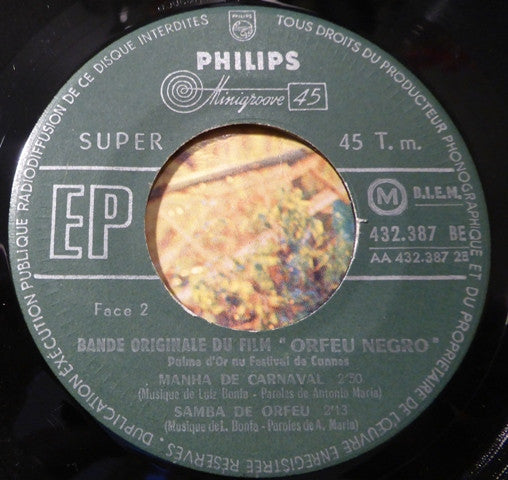 Breno Mello & Marpessa Dawn : Bande Originale Du Film Orfeu Negro (7",45 RPM,EP,Mono)
