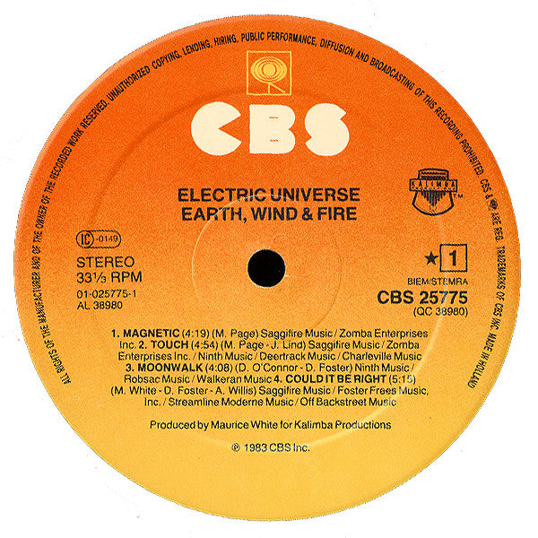 Earth, Wind & Fire : Electric Universe (LP,Album)