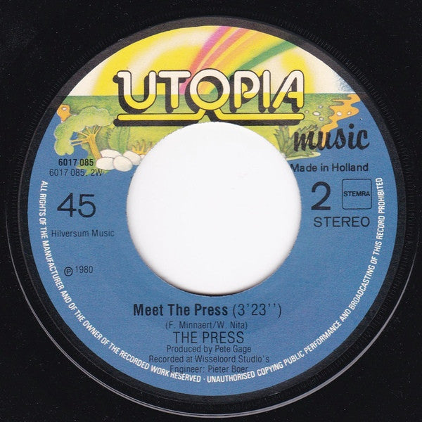 Press (3), The : I'm Gonna Shoot The Deejay (7",45 RPM,Stereo)