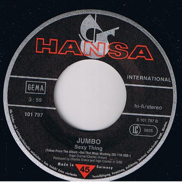 Jumbo (5) : Take It Light (Get That Mojo Working Day And Night) / Sexy Thing (7",45 RPM,Single,Stereo)