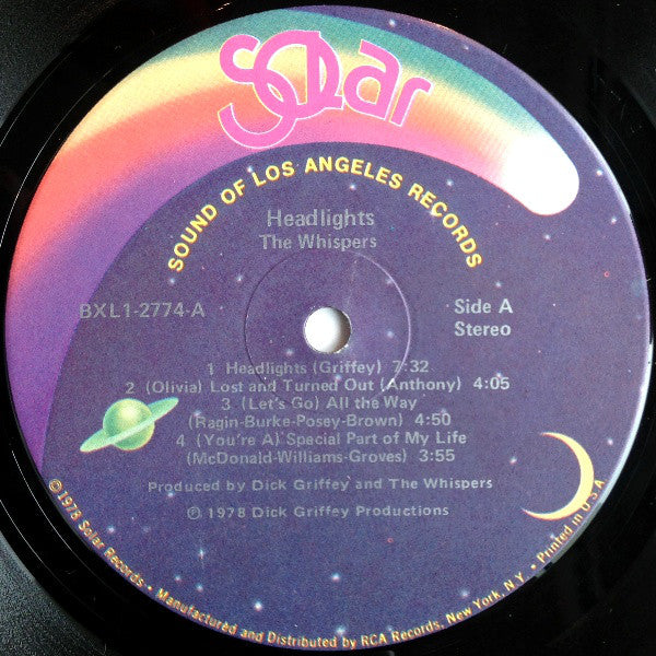 Whispers, The : Headlights (LP,Album,Stereo)