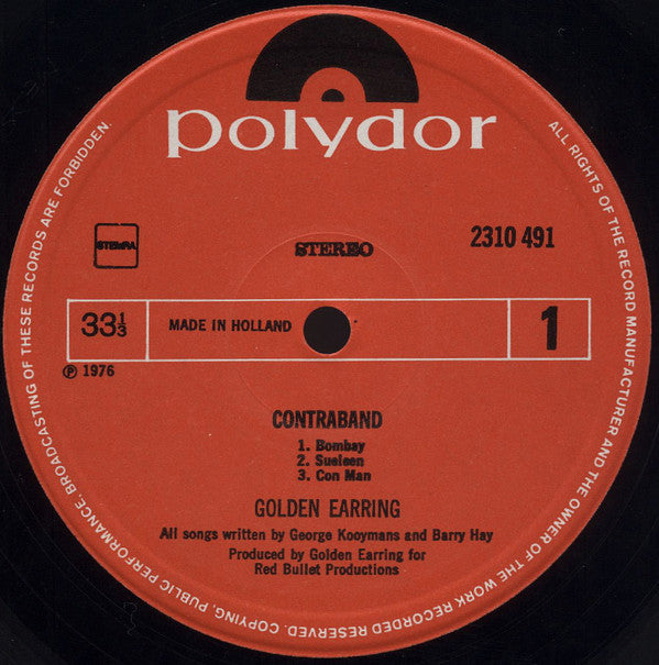 Golden Earring : Contraband (LP,Album,Stereo)
