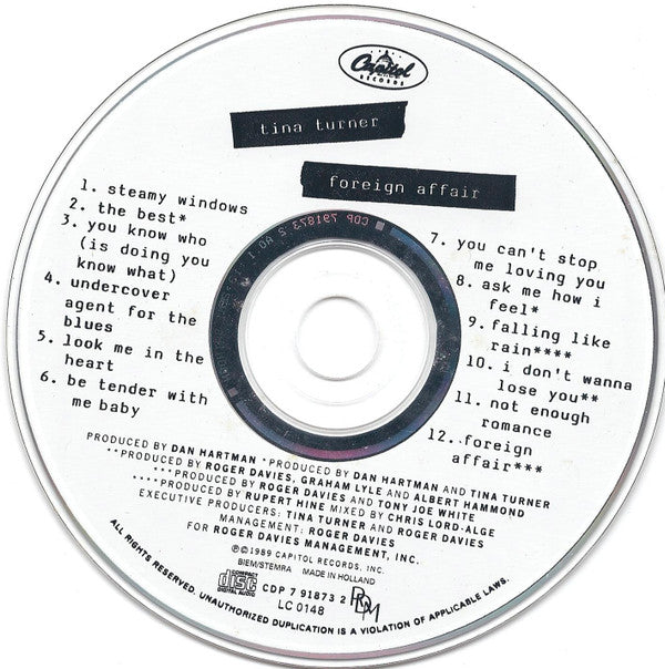 Tina Turner : Foreign Affair (Album)