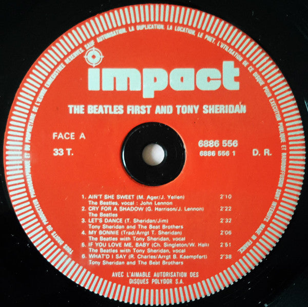 Beatles, The And Tony Sheridan : The Beatles First And Tony Sheridan (LP,Compilation,Reissue)