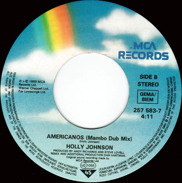 Holly Johnson : Americanos (7",45 RPM,Single,Stereo)
