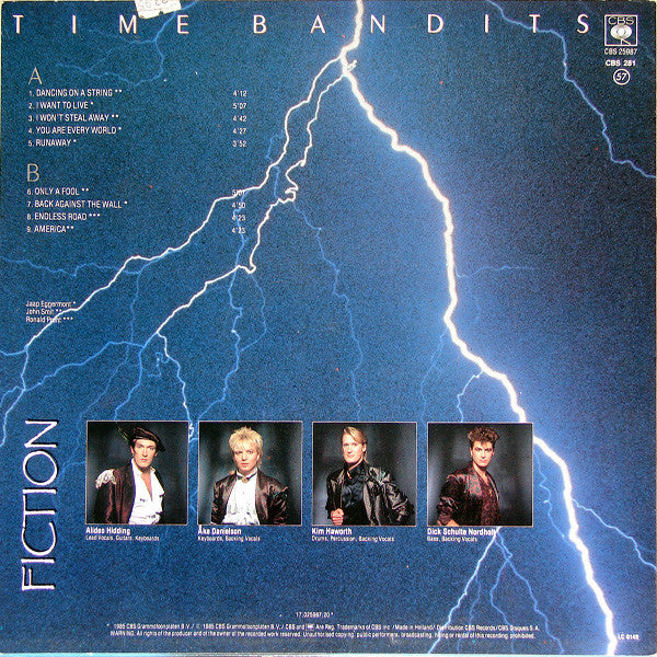 Time Bandits : Fiction (LP,Album,Stereo)