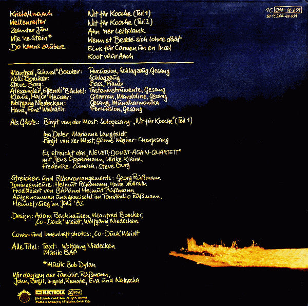 BAP : Vun Drinne Noh Drusse (LP,Album,Stereo)