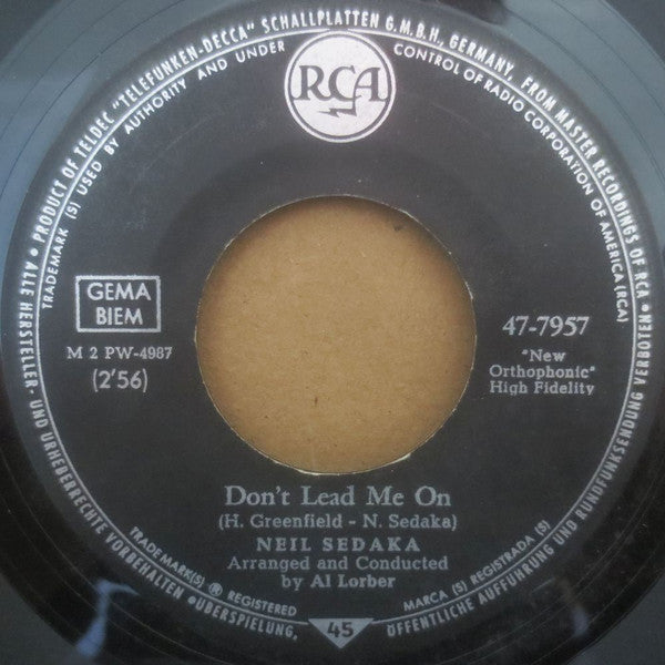 Neil Sedaka : Happy Birthday, Sweet Sixteen (7",45 RPM,Single,Mono)