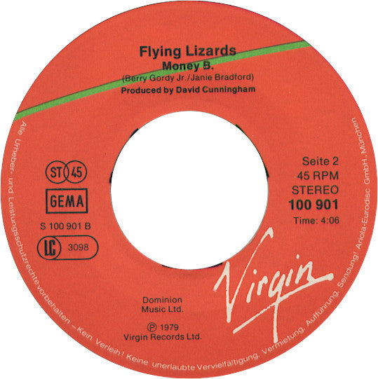 Flying Lizards, The : Money (7",Single,45 RPM)