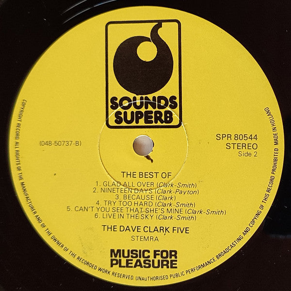 Dave Clark Five, The : The Best Of The Dave Clark Five (LP,Compilation)