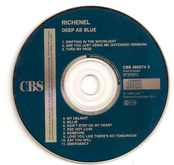 Richenel : Deep As Blue (Album)